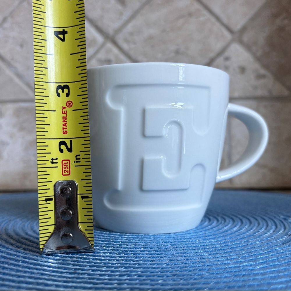 Designer Keith Brymer Jones Original Embossed Letter E Mug Cup - Picture 8 of 8